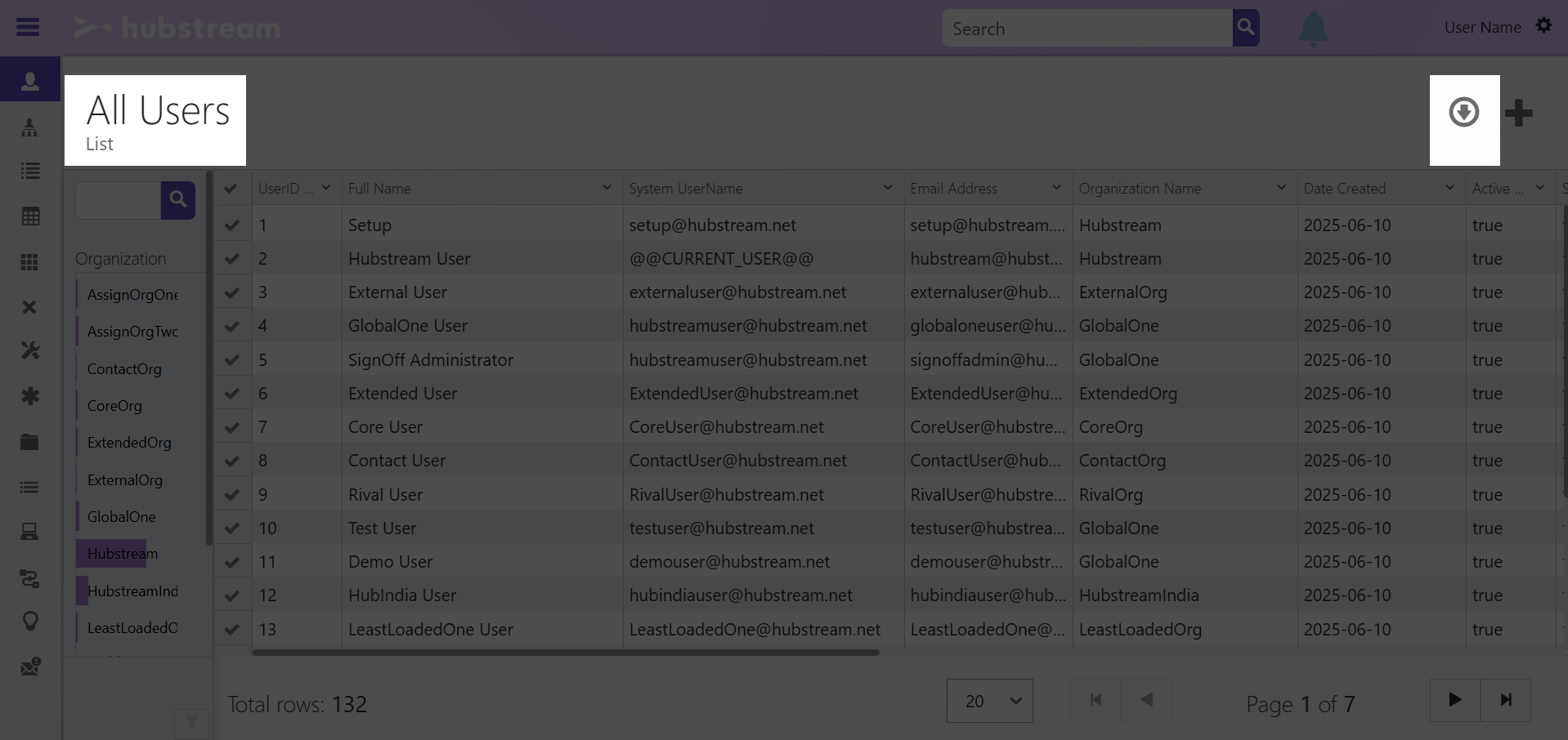 Export user as CSV